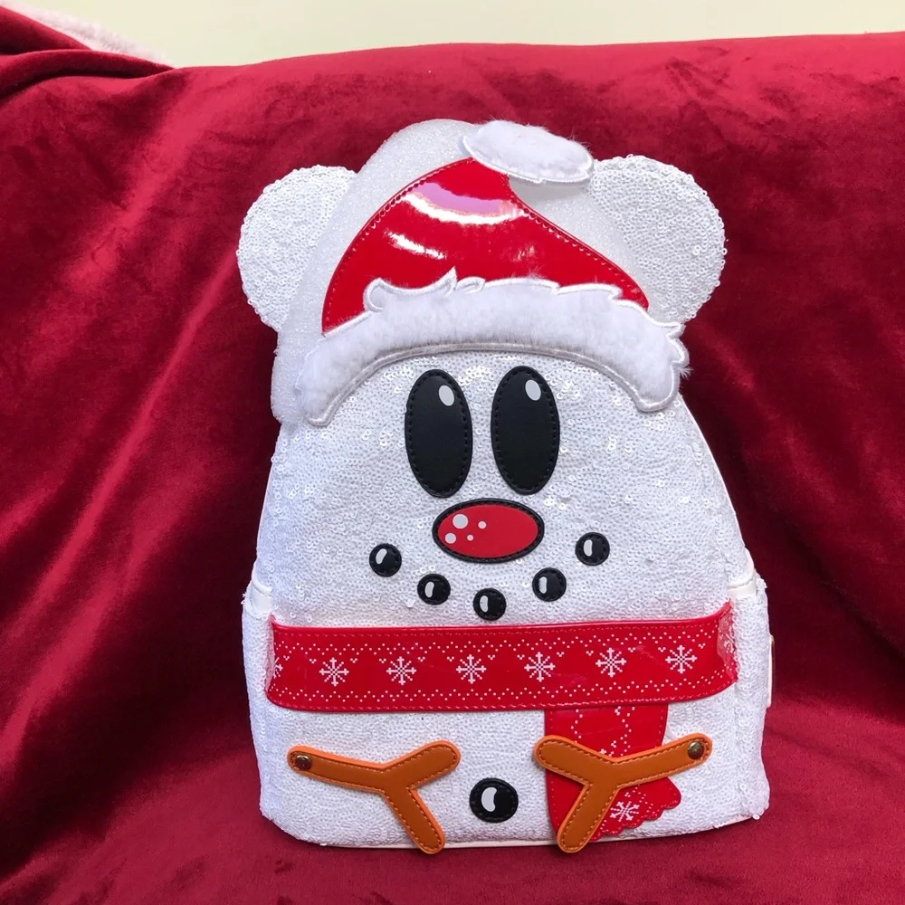 Loungefly Disney Winter Mickey Mini Backpack NWT